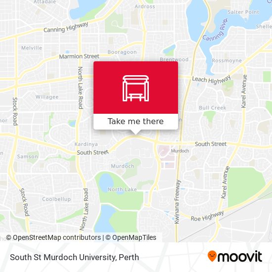 Mapa South St Murdoch University