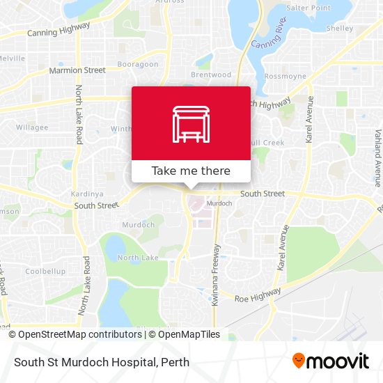 Mapa South St Murdoch Hospital