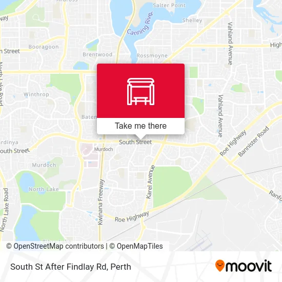 Mapa South St After Findlay Rd