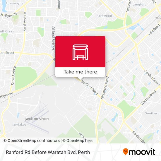 Ranford Rd Before Waratah Bvd map