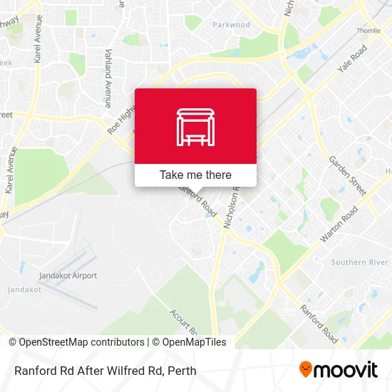Mapa Ranford Rd After Wilfred Rd