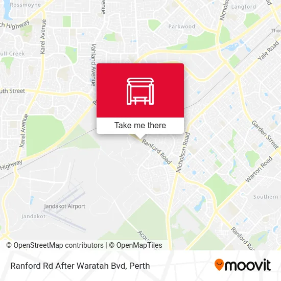 Mapa Ranford Rd After Waratah Bvd