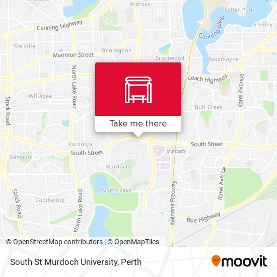 South St Murdoch University map