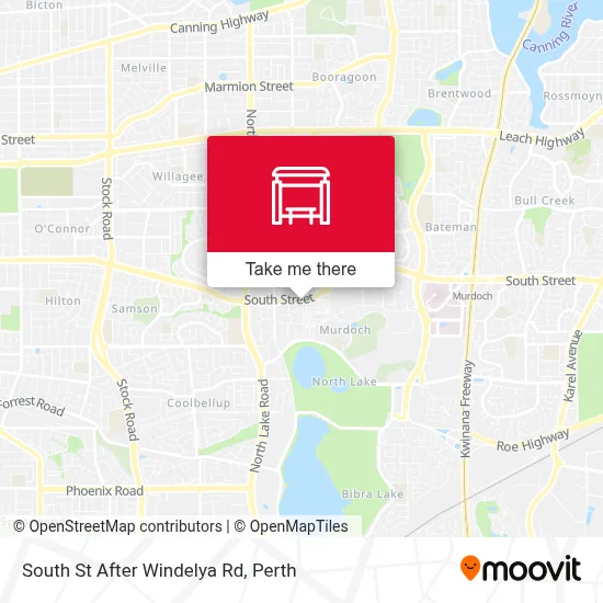 Mapa South St After Windelya Rd