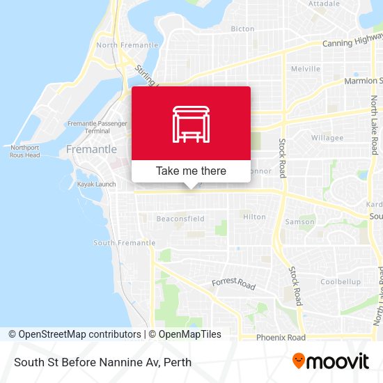 South St Before Nannine Av map