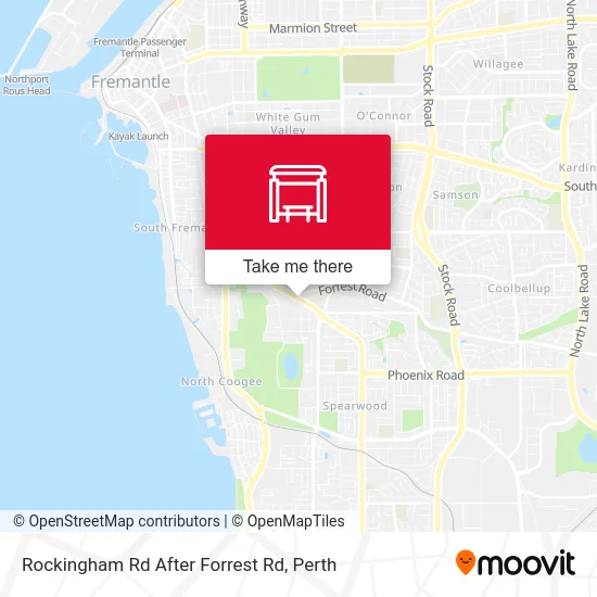 Mapa Rockingham Rd After Forrest Rd