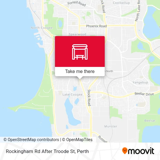 Mapa Rockingham Rd After Troode St
