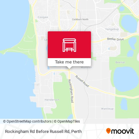 Rockingham Rd Before Russell Rd map