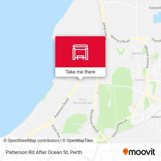 Mapa Patterson Rd After Ocean St
