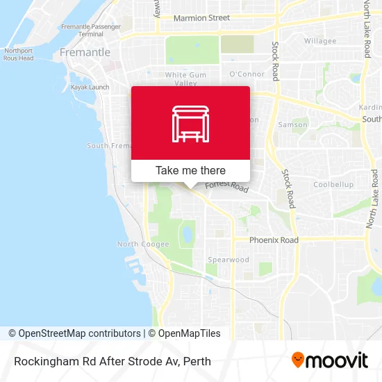 Mapa Rockingham Rd After Strode Av