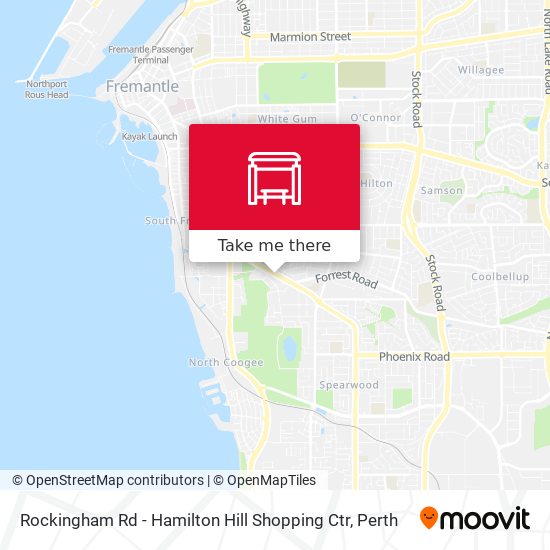 Rockingham Rd - Hamilton Hill Shopping Ctr map