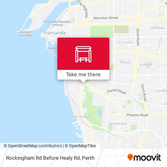 Rockingham Rd Before Healy Rd map