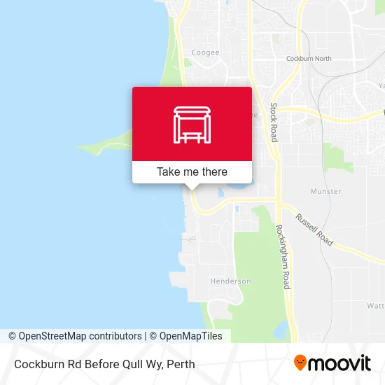 Mapa Cockburn Rd Before Qull Wy