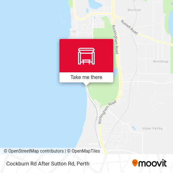 Mapa Cockburn Rd After Sutton Rd