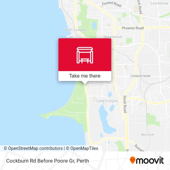 Mapa Cockburn Rd Before Poore Gr