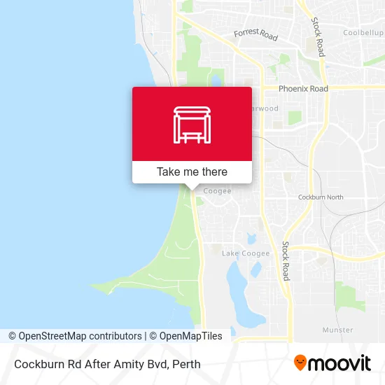 Mapa Cockburn Rd After Amity Bvd