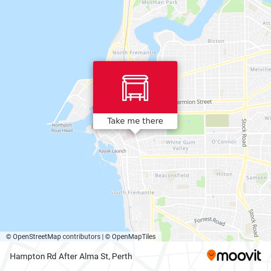 Hampton Rd After Alma St map