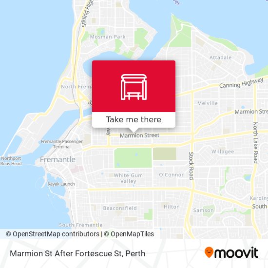 Marmion St After Fortescue St map