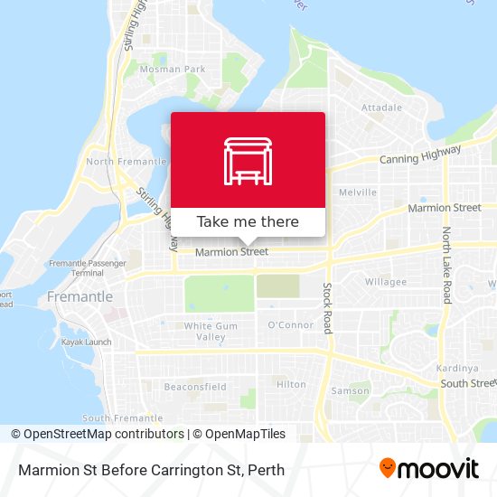 Marmion St Before Carrington St map