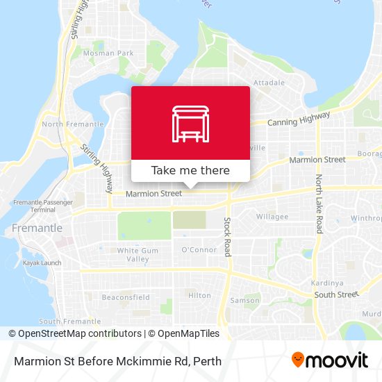 Mapa Marmion St Before Mckimmie Rd