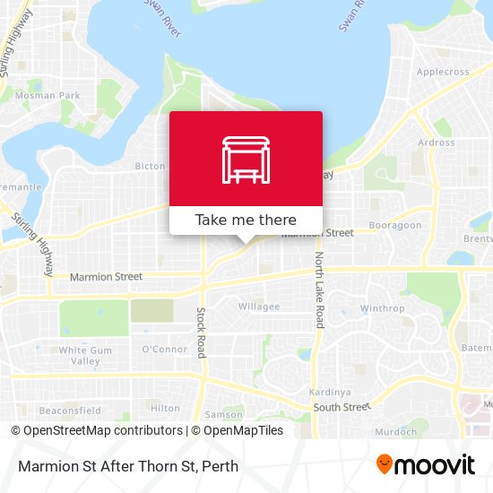 Marmion St After Thorn St map