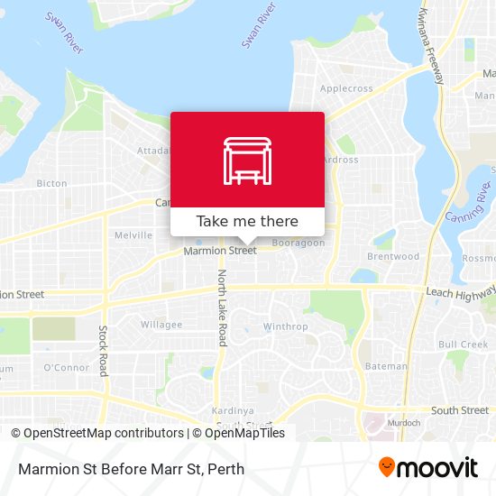 Marmion St Before Marr St map