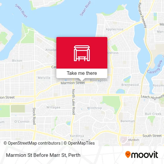 Mapa Marmion St Before Marr St