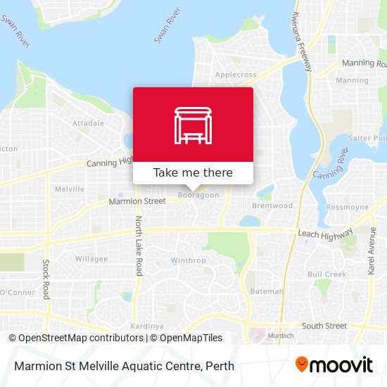 Mapa Marmion St Melville Aquatic Centre