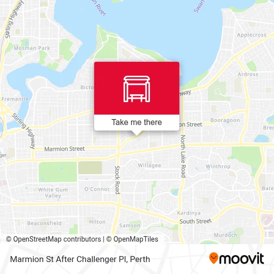 Mapa Marmion St After Challenger Pl