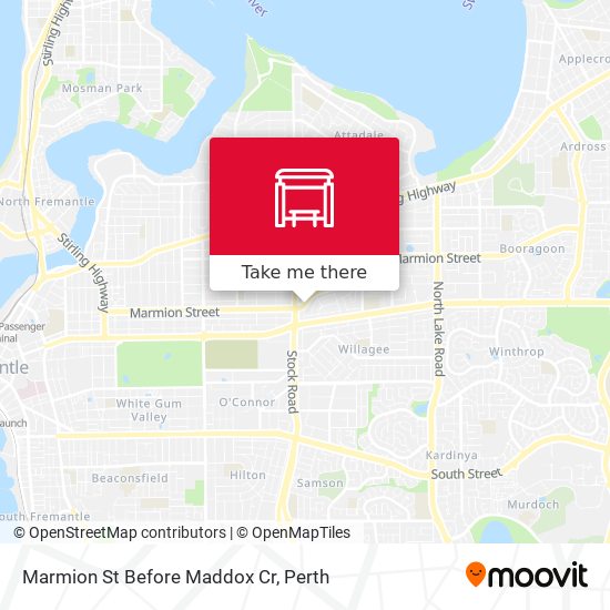 Marmion St Before Maddox Cr map