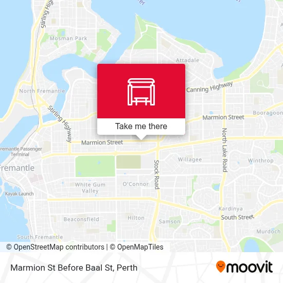 Mapa Marmion St Before Baal St