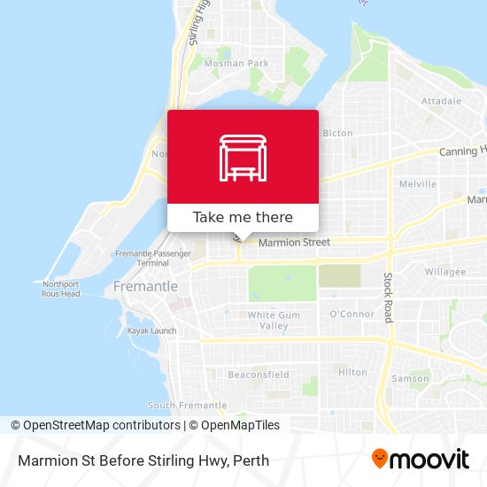 Marmion St Before Stirling Hwy map
