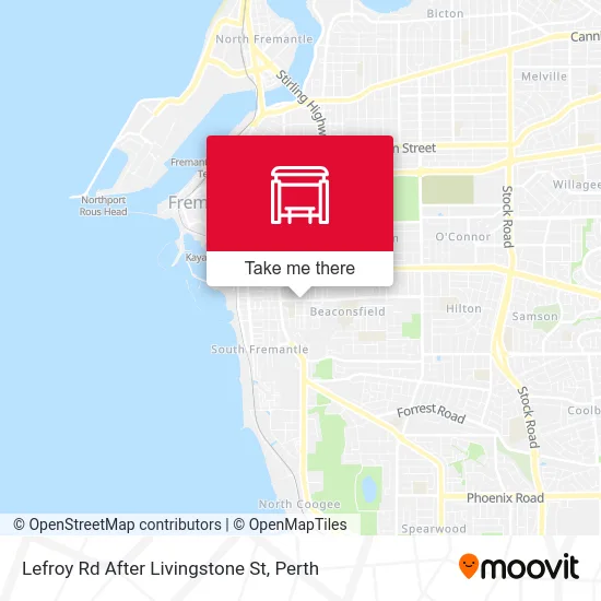Mapa Lefroy Rd After Livingstone St