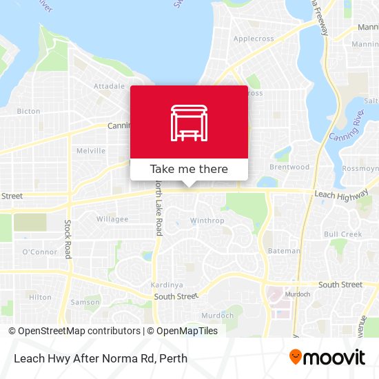 Leach Hwy After Norma Rd map