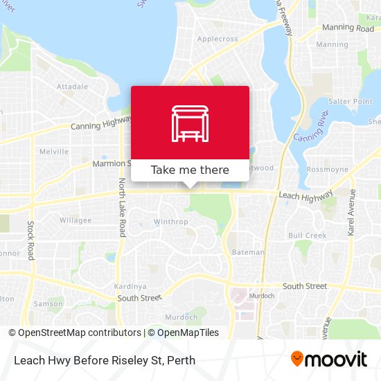 Leach Hwy Before Riseley St map