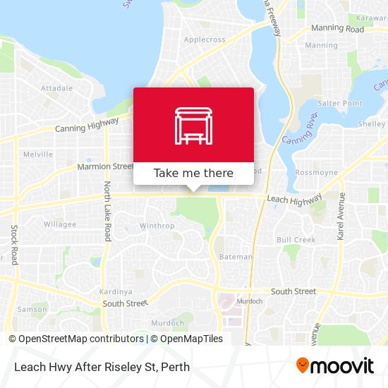 Leach Hwy After Riseley St map