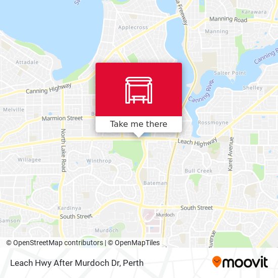Leach Hwy After Murdoch Dr map