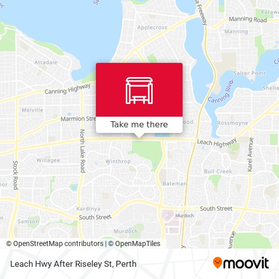 Leach Hwy After Riseley St map