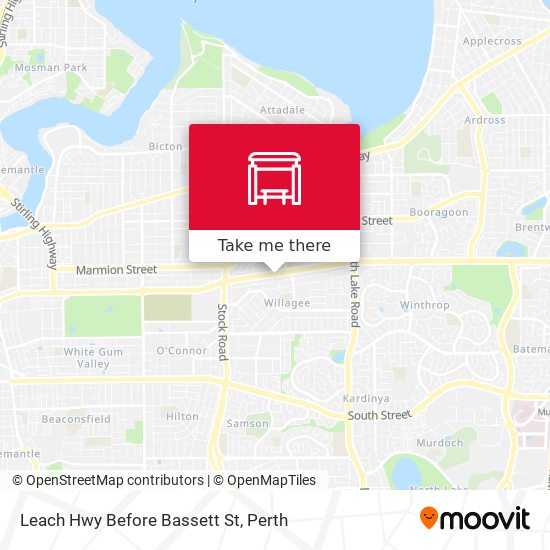 Leach Hwy Before Bassett St map