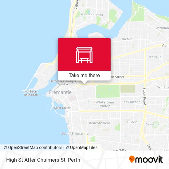 Mapa High St After Chalmers St