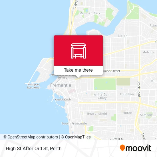 Mapa High St After Ord St