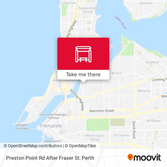 Preston Point Rd After Fraser St map