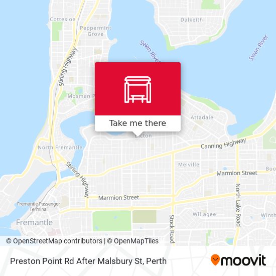 Preston Point Rd After Malsbury St map