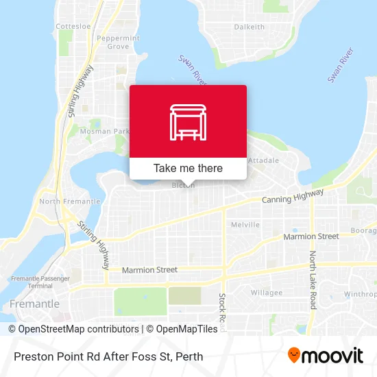 Mapa Preston Point Rd After Foss St