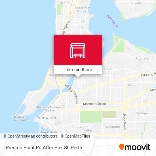 Mapa Preston Point Rd After Pier St