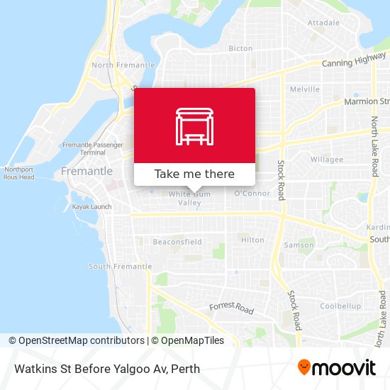 Watkins St Before Yalgoo Av map