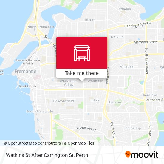Watkins St After Carrington St map
