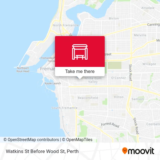 Mapa Watkins St Before Wood St