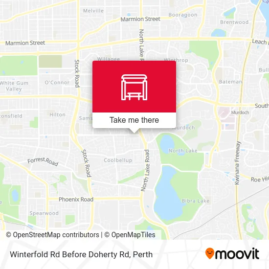 Mapa Winterfold Rd Before Doherty Rd