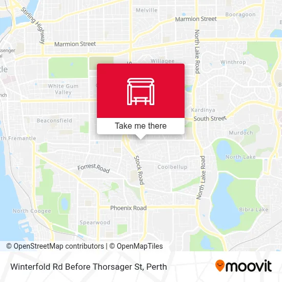 Mapa Winterfold Rd Before Thorsager St